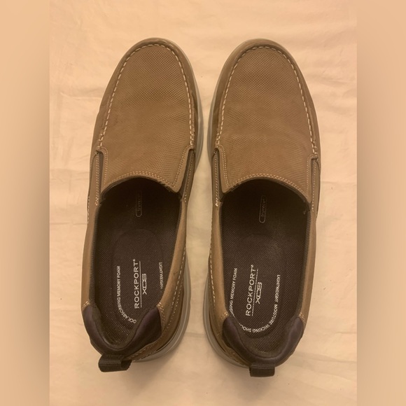 NEW Rockport Men’s XCS Casual Slip-Ons, Color: Taupe, Size 13M - Picture 2 of 4